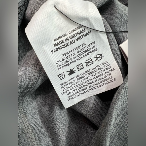 Nike Women's One Logo Mid-Rise Dri-Fit 7" Bike Shorts Iron Grey/Heather Size:XS - Picture 11 of 11